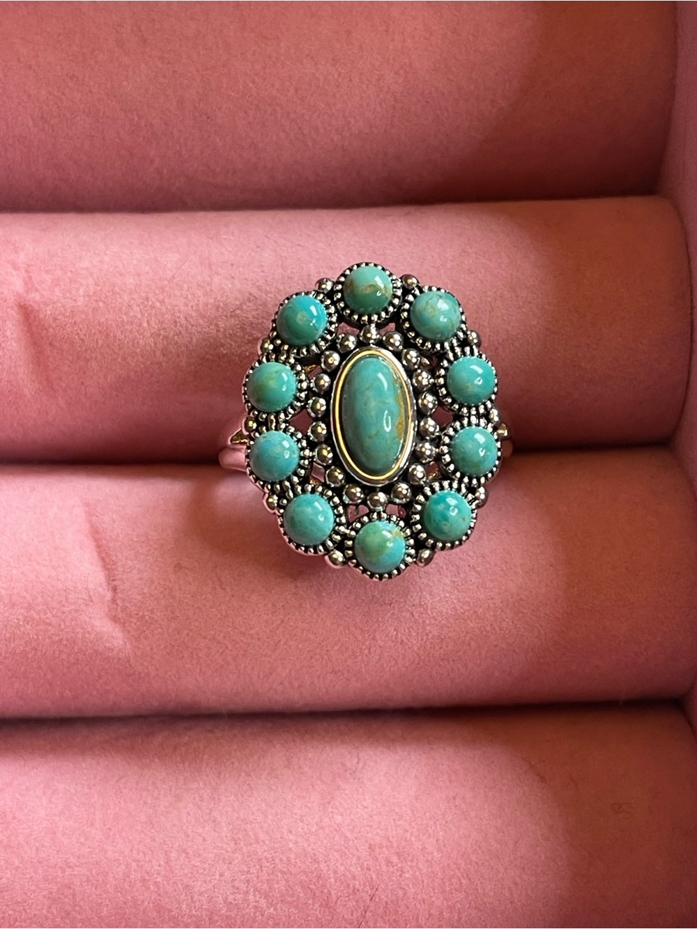 Turquoise sterling silver ring